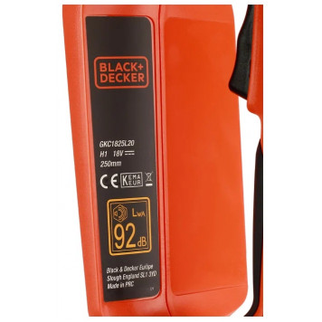 Пила GKC1825L20-QW аккумуляторная цепная 18 В, 2 Ач, 25 см BLACK+DECKER-5