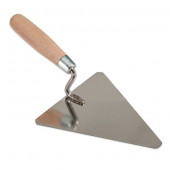 Мастерок 3360 треугольный 160 мм с деревянной ручкой 