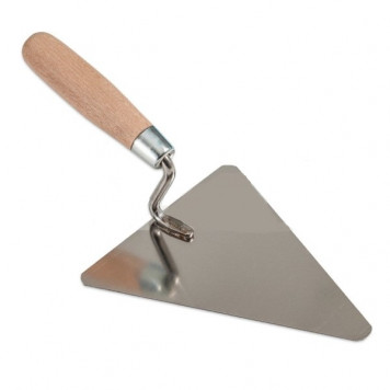 Мастерок 3360 треугольный 160 мм с деревянной ручкой Мастерок 3360 треугольный 160 мм с деревянной ручкой