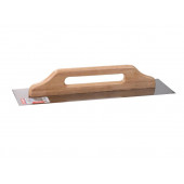 Гладилка нержавеющая с деревянной ручкой 600 мм MAAN