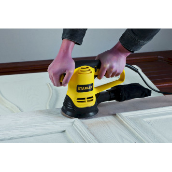 Шлифмашинка SRS480-RU эксцентриковая 125 мм, 480 Вт STАNLEY-3