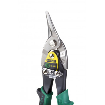 Ножницы 2-14-564 по металлу правые зеленые STАNLEY-1