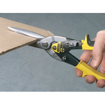 Ножницы 2-14-566 по металлу прямые удлинённые желтые STАNLEY-4