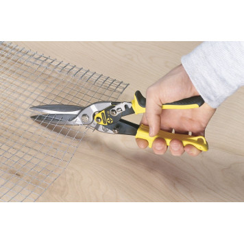 Ножницы 2-14-566 по металлу прямые удлинённые желтые STАNLEY-5