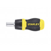 Отвёртка 0-66-358 Multibit Ratchet Stubby реверсивная + 6 бит STАNLEY