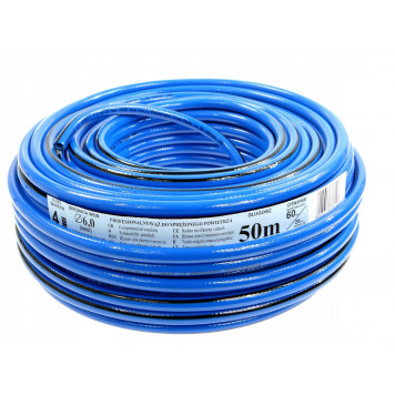 Шланг ПВХ армированный для сжатого воздуха (2 МПа, d-10 мм, L-50 м) 4х-слойный, синий Шланг ПВХ армированный для сжатого воздуха (2 МПа, d-10 мм, L-50 м) 4х-слойный, синий