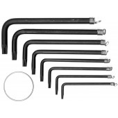 Ключи 56600 ТОRХ Т10-Т40 (на кольце), 8 шт. Vorel