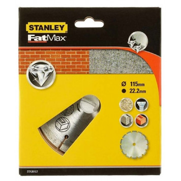 Диск STA38162-XJ алмазный сегментированный FatMax 115х22,23 по бетону STАNLEY Диск STA38162-XJ алмазный сегментированный FatMax 115х22,23 по бетону STАNLEY