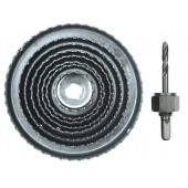 Фрезы 22572 кольцевые по дереву 38 - 127 мм, 9 шт. VOREL