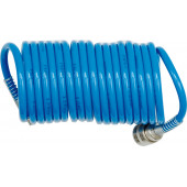 Шланг спиральный 81502  c быстросъемным соединением (полиуретановый) 6х8 мм, 15 м VOREL