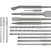 Набор 23586 буров и зубил SDS 5-14 мм в кейсе VOREL
