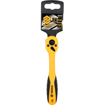 Трещотка 53575 с пластиковым покрытием 1/4 VOREL