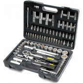 Набор 58682 насадок торцевых CRV с трещоткой 1/2", 1/4" 94 предметов VOREL 