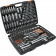 Набор 58691 насадок торцевых CRV с трещоткой 1/4", 1/2", 3/8" 216 предметов XXL STHOR