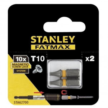 Биты STA62700-XJ FatMax MagnetScrLock T10х25 мм, 2 шт