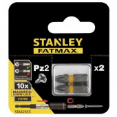 Биты STA62655-XJ FatMax MagnetScrLock PZ2х25 мм, 2 шт