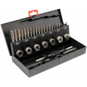 Набор YT-2975 плашек и метчиков (М3;4;5;6;8;10;12) 32 предмета YATO