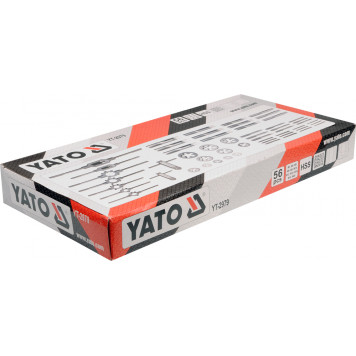 Набор YT-2979 плашек и метчиков (М3;4;5;6;8;10;12;14;16;18;20) 56 предметов YATO-3