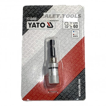 Держатель YT-0466 для бит магнитный 1/4, 60 мм YATO