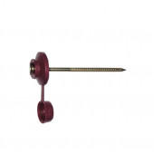 Гвоздь для ондулина красный 3,2х70 мм с колпачком, уп 100шт.