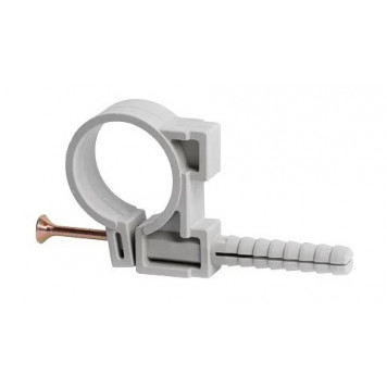 Обойма для труб и кабеля 40 мм с ударным шурупом, уп 25шт.