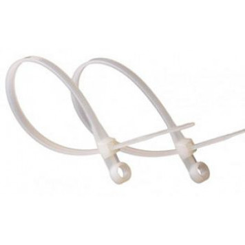 Стяжки кабельные 3,5х100 mm с монтажным кольцом