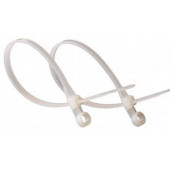 Стяжки кабельные НЕЙЛОНОВЫЕ с монтажным кольцом (многоразовый замок)