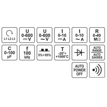 Мультиметр YT-73086 цифровой измеритель YATO-5