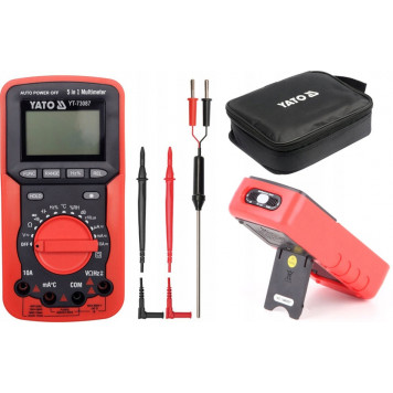 Мультиметр YT-73087 цифровой измеритель 5 в 1 YATO