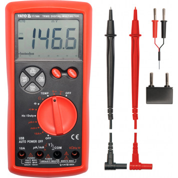 Мультиметр YT-73088 цифровой измеритель TRUE RMS YATO