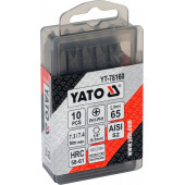 Бита YT-78160 двухсторонние 1/4X65 мм PH1-PH1, 10 шт YATO