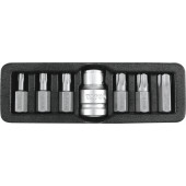 Набор YT-0416 TORX SECURITY +переходник 1/2 Т25-Т55 с отверстием