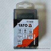 Бита YT-78155 1/4X50 мм PZ2, 10 шт YATO