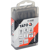 Бита YT-78163 двухсторонние 1/4X65 мм PH1-PH2, 10 шт YATO
