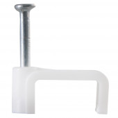 Скоба кабельная плоская 10х5 мм, уп 200шт.