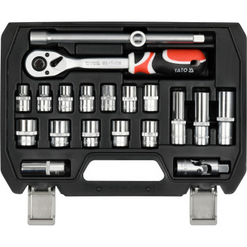 Набор YT-38691 головок с трещоткой 1/2", 20 предметов YATO-1