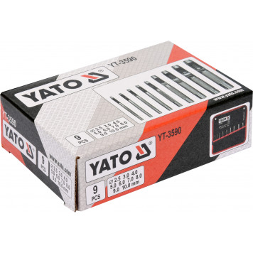 Набор YT-3590 пробойников 9 предметов 2,5-10 мм YATO-1