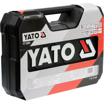 Набор YT-12691 инструментов 1/2". 1/4" 82 предметов L YATO-3