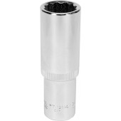 Головка YT-12940 торцевая 12-гранная, 1/2, 18 мм, длинная CrV YATO