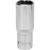 Головка YT-12944 торцевая 12-гранная, 1/2, 22 мм, длинная CrV YATO