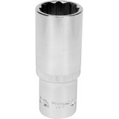 Головка YT-12945 торцевая 12-гранная, 1/2, 23 мм, длинная CrV YATO