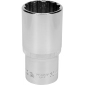 Головка YT-12948 торцевая 12-гранная, 1/2, 30 мм, длинная CrV YATO