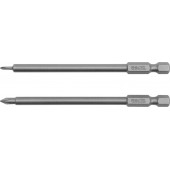 Бита YT-0459 крестовая PH00x100 мм; PH0x100 мм, 2 шт