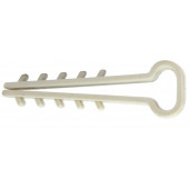 Дюбель-хомут "Ёлочка" для плоского кабеля, 18 мм, уп 100шт.