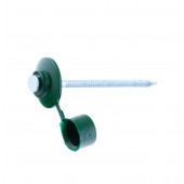 Гвоздь для ондулина зеленый 3,2х70 мм с колпачком, уп 100шт.