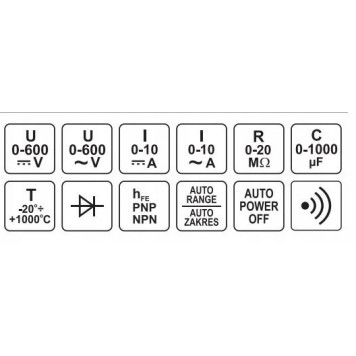 Мультиметр YT-73084 цифровой YATO-5