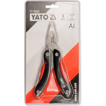 Мультиинструмент YT-76042 многофункциональный 9 в 1 YATO-1