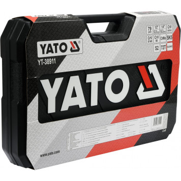 Набор YT-38911 инструментов 1/2", 1/4" 79 предметов YATO-3