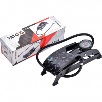 Насос YT-7349 ножной с манометром YATO-4