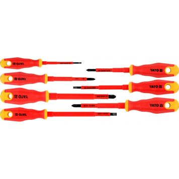 Набор YT-2828 отвёрток диэлектрических РН+SL, 7 шт. YATO-2